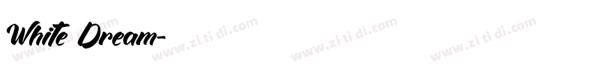 White Dream字体转换
